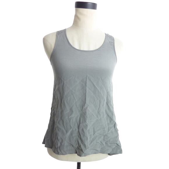 Everlane 100% silk grey scoop neck tank top Size xs - Picture 1 of 6